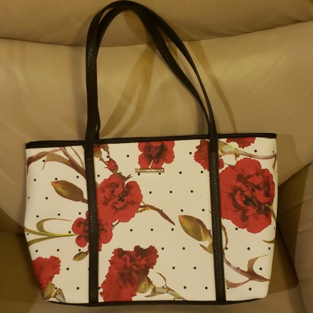 Dana Buchman Rose Tote Purse NWOT